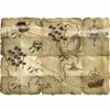 Ancienne Carte Au Trésor Pirate (Lot De 4) -Pirate Costume Shop ancienne carte au tresor