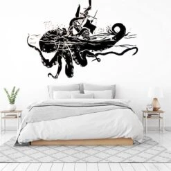 Autocollant Mural Pirate Kraken