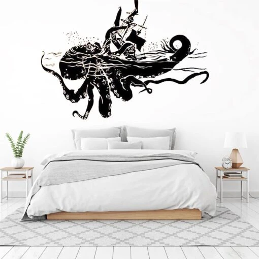 Autocollant Mural Pirate Kraken