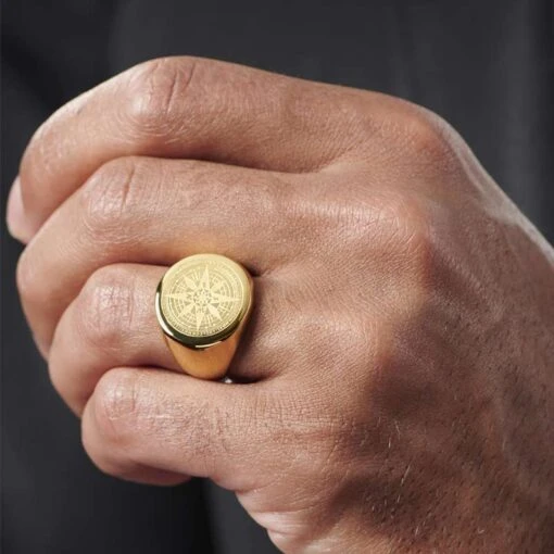 Bague Pirate Or Roses Des Vents - Image 4
