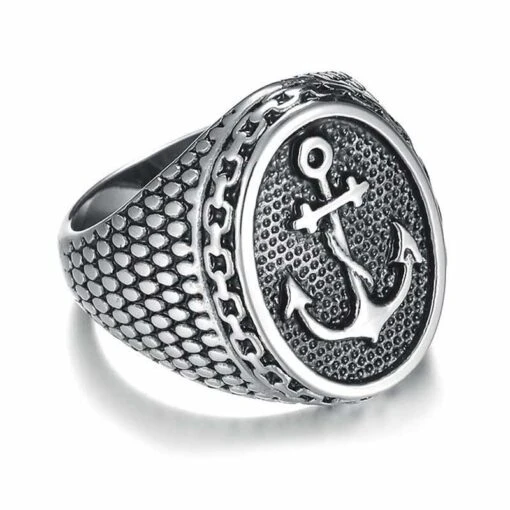 Bague Ancre Marine De Pirate - Image 2