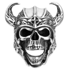 Bague Anneau Homme Acier Inoxydable Tête De Pirate