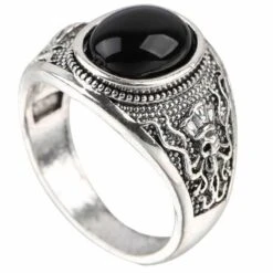 Bague De Pirate Diamant Noir Des Ténèbres -Pirate Costume Shop bague de pirate diamant noir 1