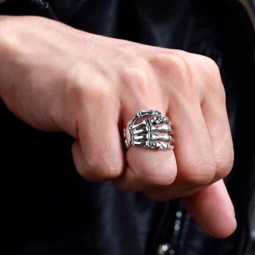 Bague Homme Argent Pirate - Image 5
