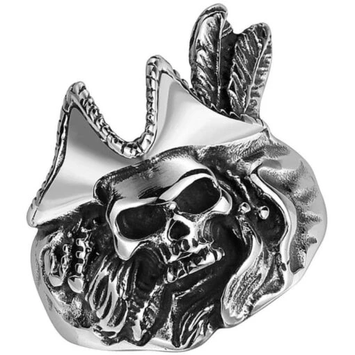 Bague Homme Tête De Pirate Du Capitaine