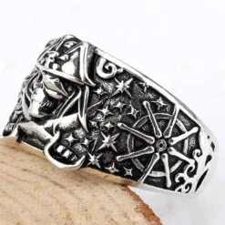 Bague Pirate Argent Du Capitaine -Pirate Costume Shop bague pirate argent 3
