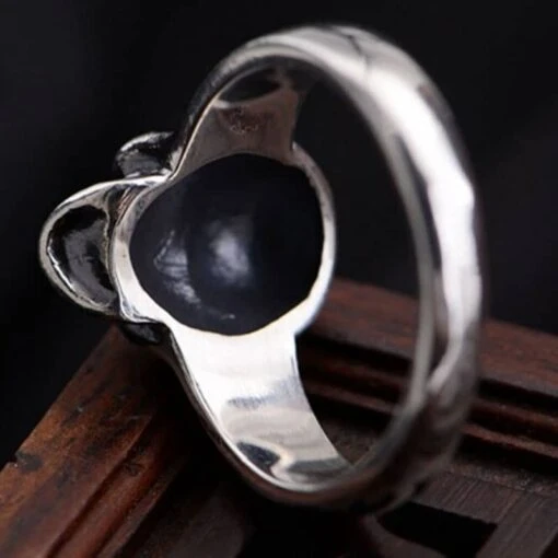 Bague Pirate Argent Homme Démon - Image 3