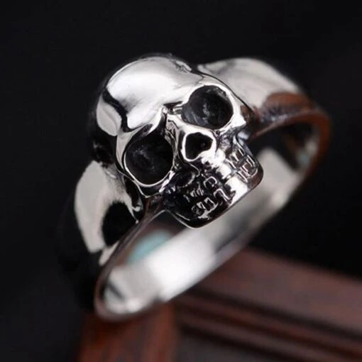 Bague Pirate Argent Homme Démon - Image 2