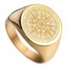 Bague Pirate Or Roses Des Vents -Pirate Costume Shop bague pirate or 4