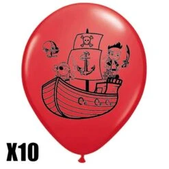 Ballon De Baudruche Pirate -Pirate Costume Shop ballon pirate fille