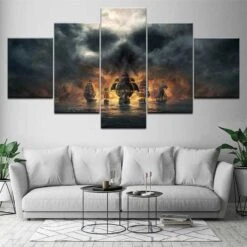 Bateau Pirate Tableau Style Canvas