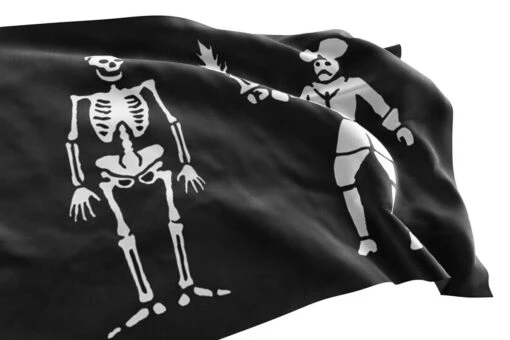 Drapeau De Black Bart Combattant La Mort - Image 3