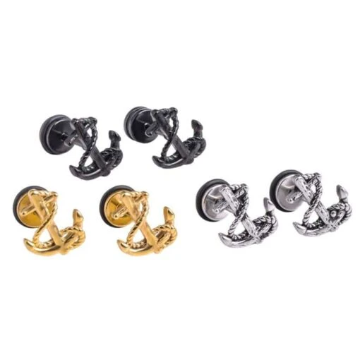 ▷ Boucles D'Oreilles Ancre Marine - Image 4