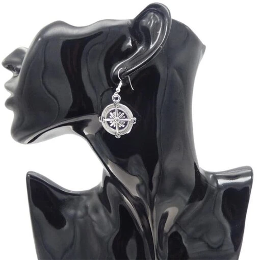 ▷ Boucles D'Oreilles Boussole - Image 6