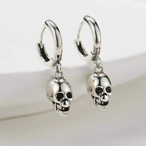 ▷ Boucles D'Oreilles Crâne Pirate - Image 2