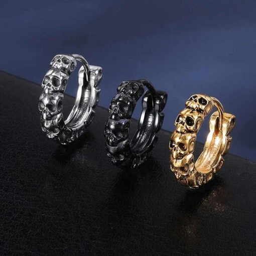 ▷ Boucles D'Oreilles Créoles Pirate - Image 2