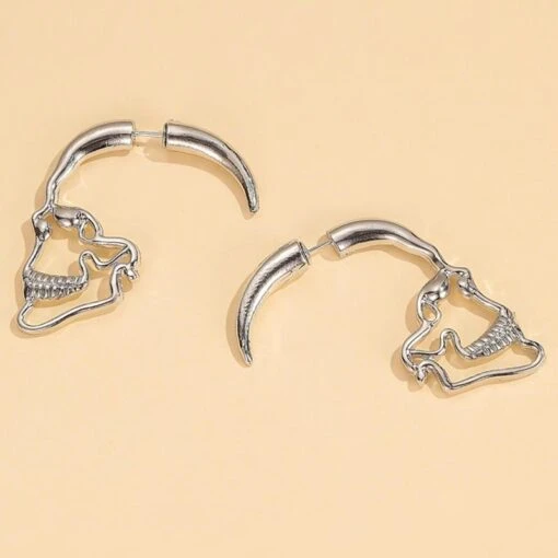▷ Boucles D'Oreilles Tête De Mort Femme - Image 3