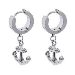 ▷ Boucles D'Oreilles Homme Ancre -Pirate Costume Shop boucle d oreille homme ancre pirate 2