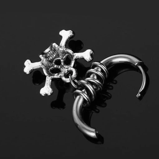 ▷ Boucles D'Oreilles Pirate Tête De Mort - Image 4