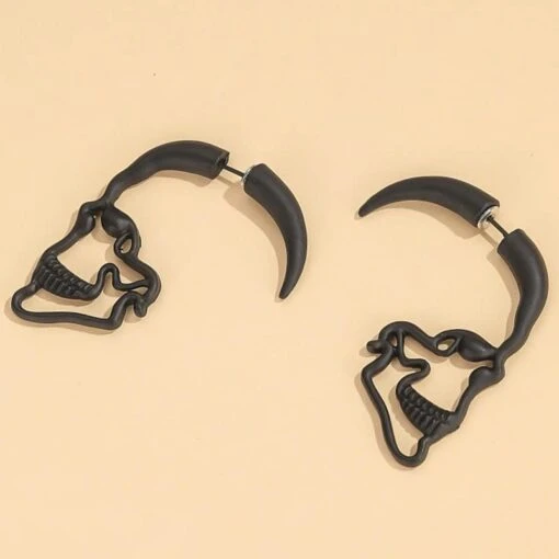 ▷ Boucles D'Oreilles Tête De Mort Femme - Image 4