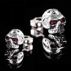 ▷ Boucles D'Oreilles Tête De Mort Homme -Pirate Costume Shop boucle d oreille tete de mort homme 3