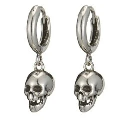▷ Boucles D'Oreilles Crâne Pirate
