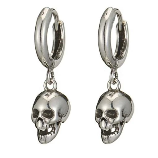 ▷ Boucles D'Oreilles Crâne Pirate
