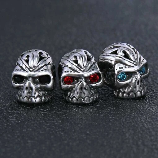 ▷ Boucles D'Oreilles Tête De Mort Homme - Image 4
