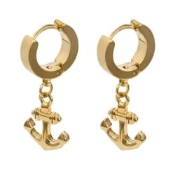 ▷ Boucles D'Oreilles Homme Ancre