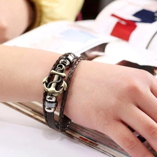 Bracelet Ancre De Bateau Pirate - Image 4