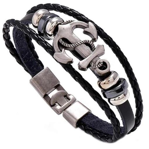 Bracelet Ancre De Bateau Pirate