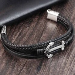 Bracelet Ancre Marine Homme De L'Océan -Pirate Costume Shop bracelet ancre marine homme 1