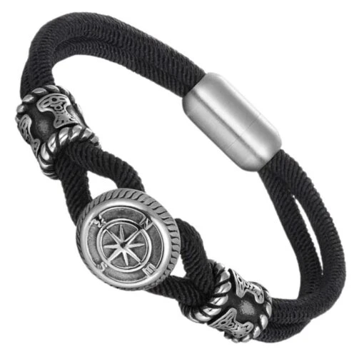Bracelet Boussole Nautique De Pirate
