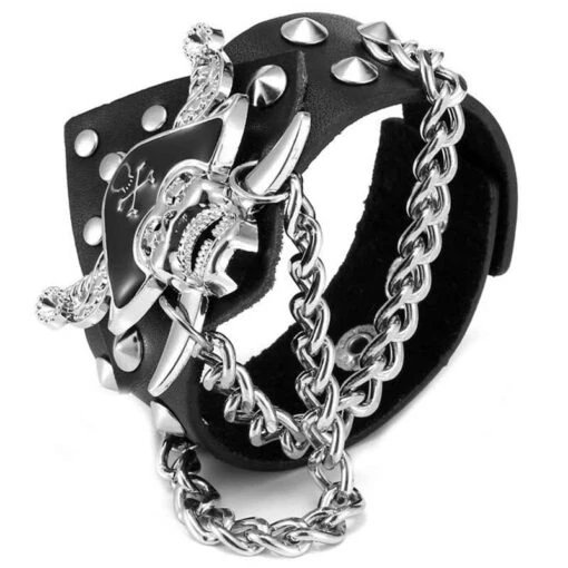 Bracelet Cuir Homme Pirate Des 7 Mers - Image 3