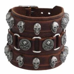 Bracelet Cuir Pirate Assassin - Bijoux Pirate
