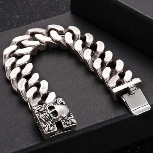 Bracelet Tête De Mort D'Écumeur Des Mers - Image 4