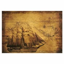 Carte Au Trésor Bateau Pirate