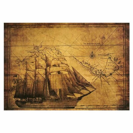 Carte Au Trésor Bateau Pirate