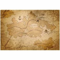 Carte Au Trésor De Pirate Légendaire
