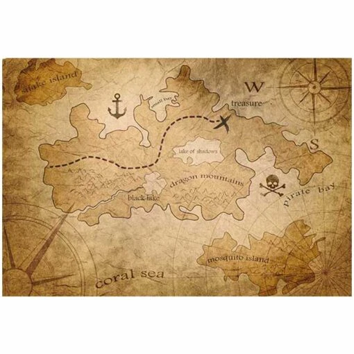 Carte Au Trésor De Pirate Légendaire