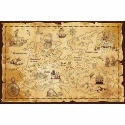 Carte Au Trésor Des Pirates Chasseurs D'or