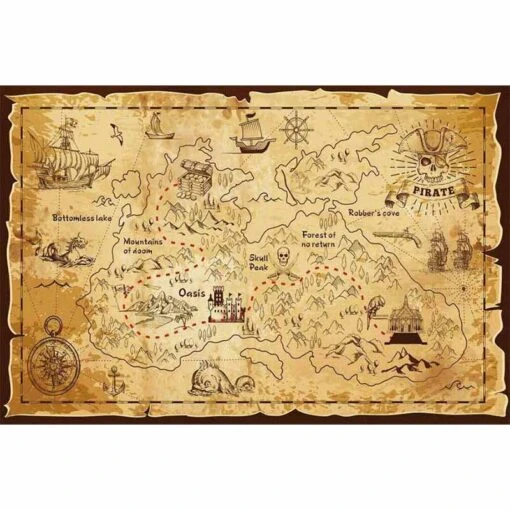 Carte Au Trésor Des Pirates Chasseurs D'or