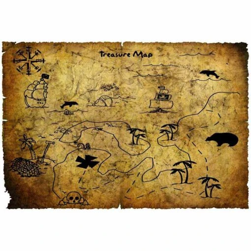 Carte Trésor Pirate Ancienne