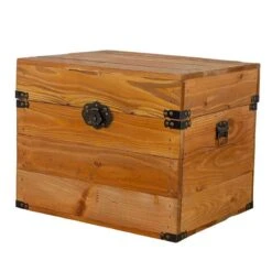 Coffre Au Trésor En Bois Brun