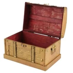 Coffre Au Trésor Pirate En Bois -Pirate Costume Shop coffre au tresor pirate en bois