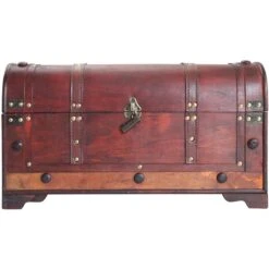 Coffre Bois Pirate Style Colonial -Pirate Costume Shop coffre bois pirate 1