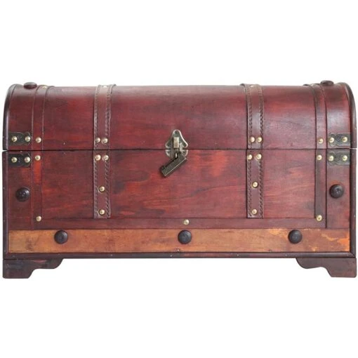 Coffre Bois Pirate Style Colonial - Image 3