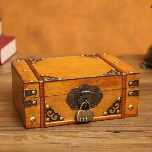 Coffre Bois Style Pirate Des Tropiques - Image 2