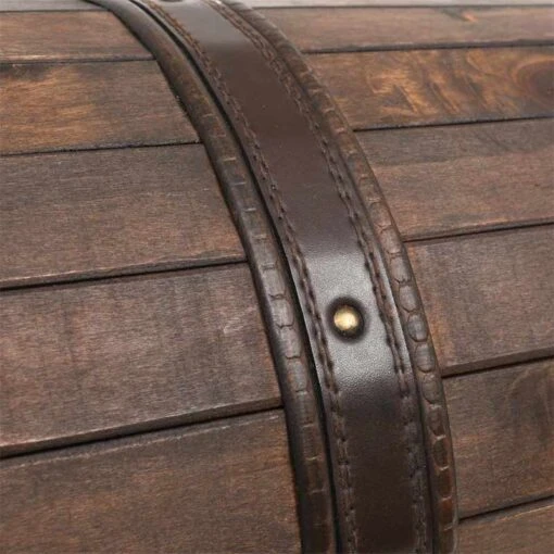 Coffre De Pirate En Bois Ancien - Image 5