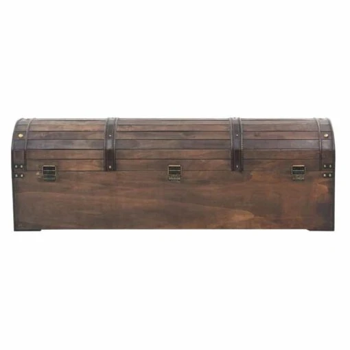 Coffre De Pirate En Bois Ancien - Image 4